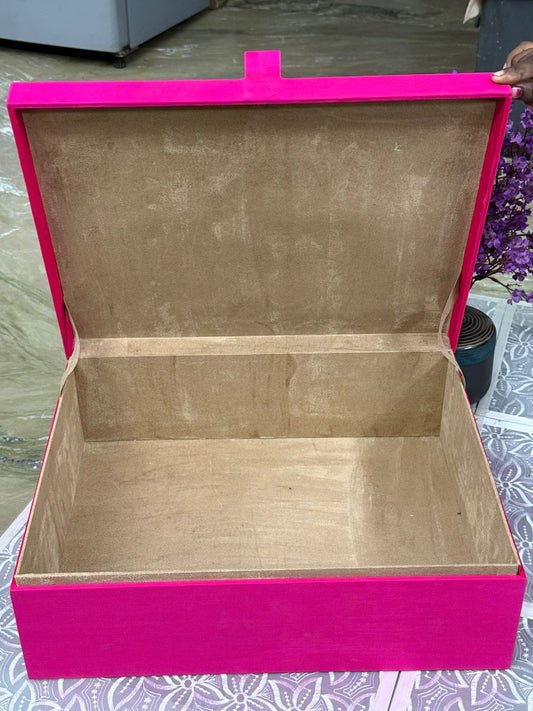 Hand Embroidered Customized Trousseau Box – Bridal & Wedding Gift Box