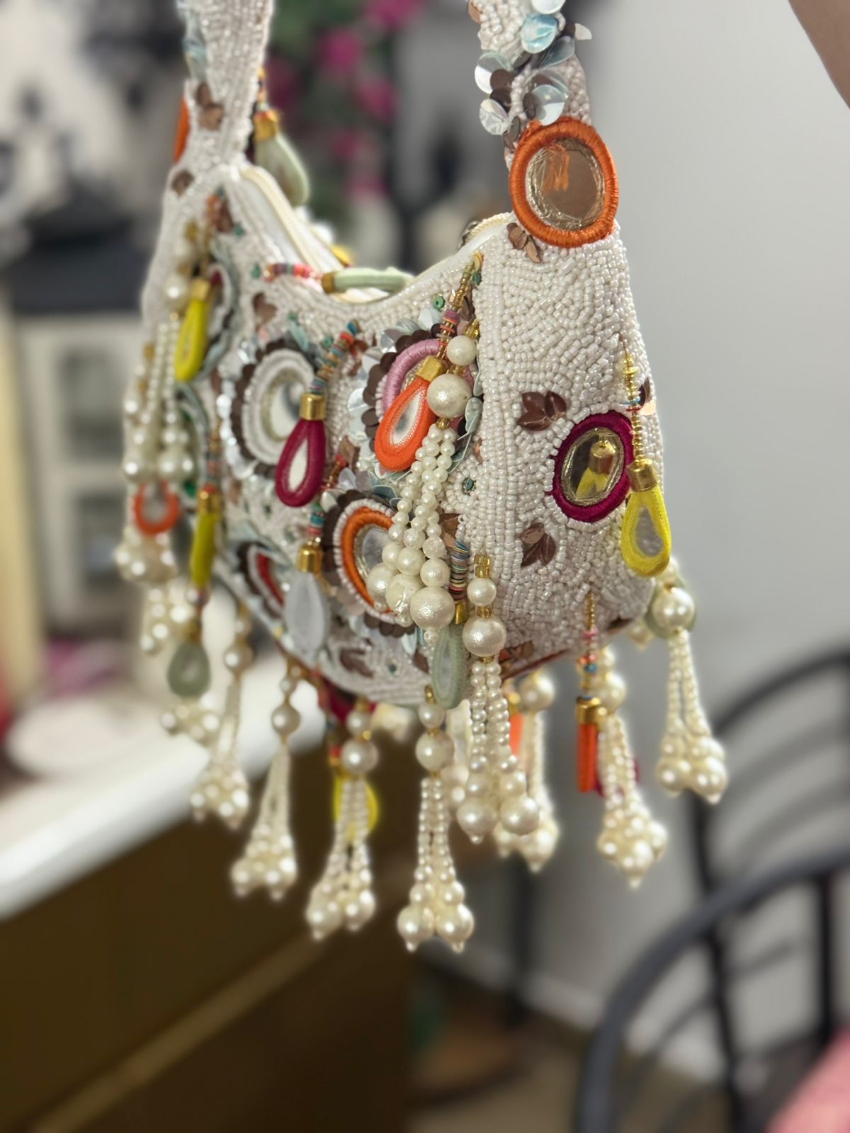 Hand Embroidered Handmade Clutch – Artisan Crafted Evening Bag