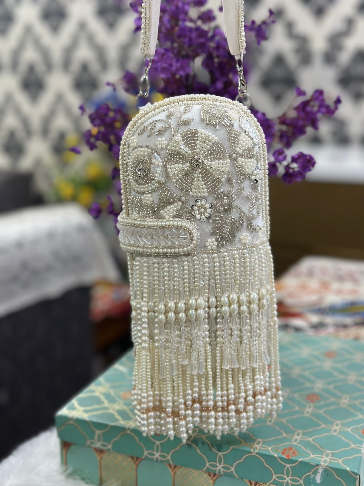 Khloe Designer Clutch 7001 – luxury embroidered evening clutch from Perfect Cutt