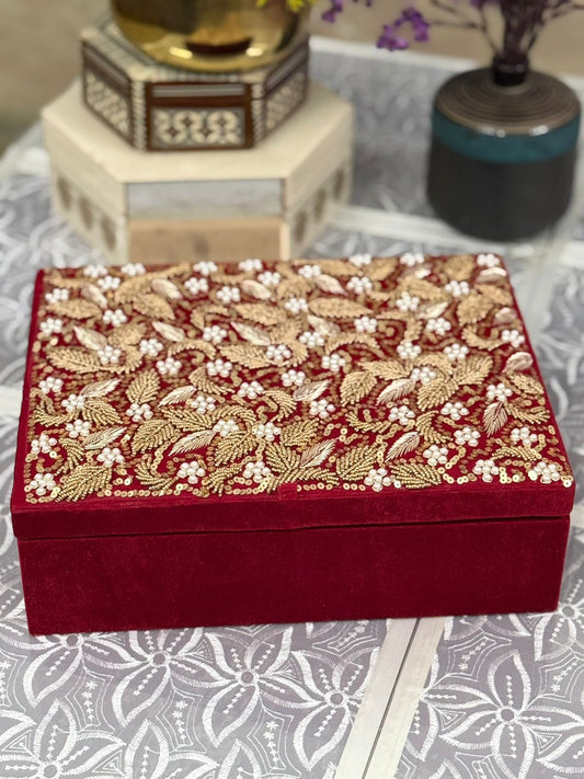 Customized 3 Rod Bangle Box with Mirror - Personalized