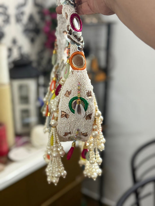 Hand Embroidered Handmade Clutch – Artisan Crafted Evening Bag
