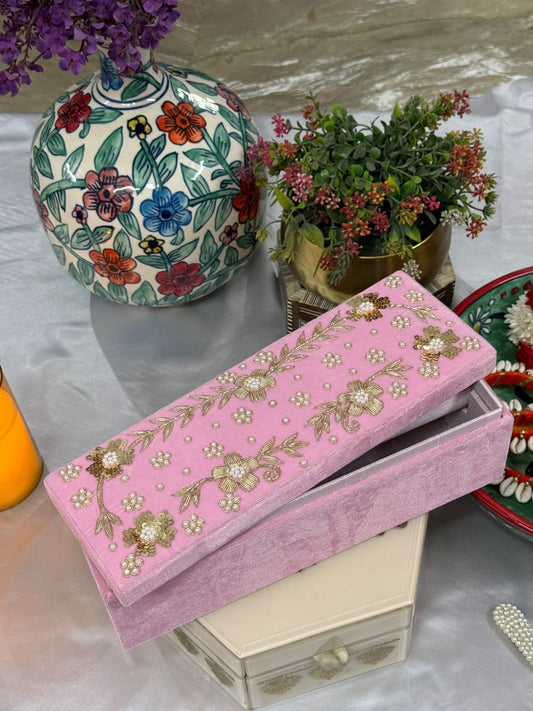 Single Rod Hand Embroidered Bangle Box 003