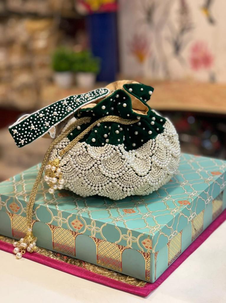 Hand Embroidered Matka Potlis 9001